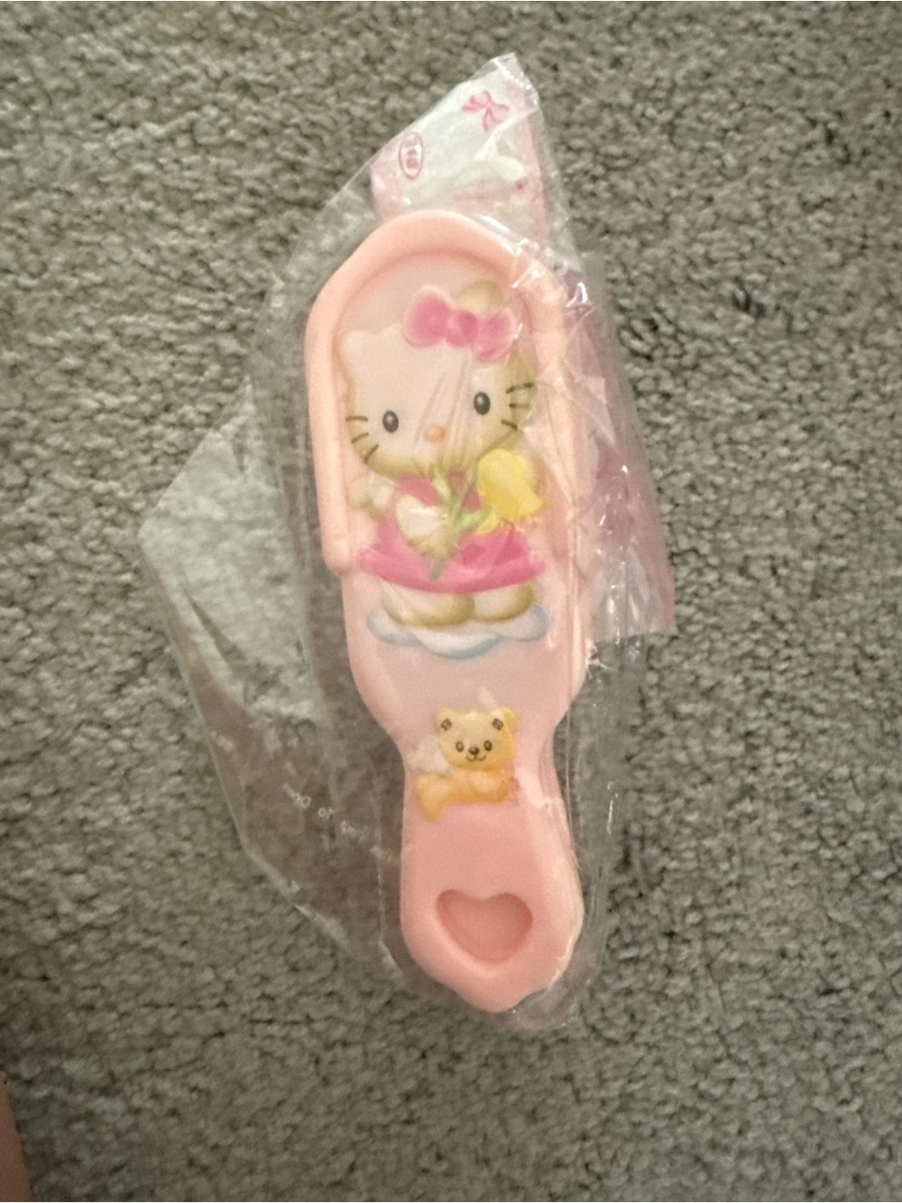 NWT Vintage Hello Kitty Pink Character Hairbrush